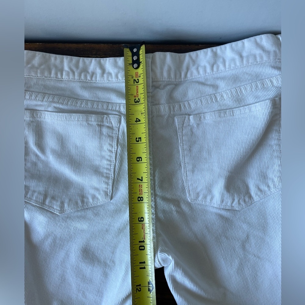 J. Crew, 28 waist, off-white or cream cropped corduroy pants like new condition - Picture 7 of 8